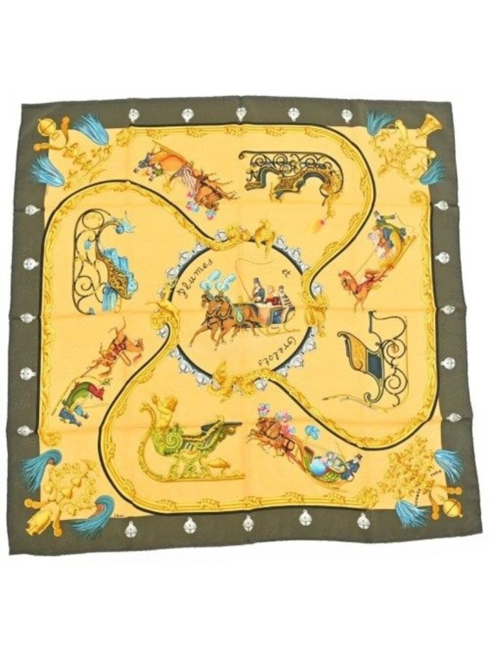 Hermes Bandana Scarf Orange